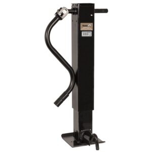 12 INCH HEAVY-DUTY FRONT PIN 4 INCH SQUARE JACK WITH HANDLE